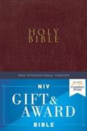 Biblia NIV/Letras En Rojo/Borgoña/Ingles