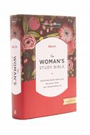 Biblia NKJV/De Estudi Para Mujeres/Letra Roja/Tapa Dura/Floral Rosada/Ingles (Tapa Dura)