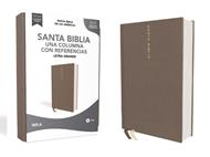 Biblia NBLA/Una Columna/Referencias/Letra Grande/Tapa Dura/Tela Gris