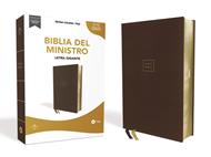 Biblia RVR60/Ministro/Leathersoft/Letra Gigante/Cafe (Imitación Piel)