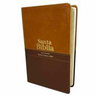 Biblia/RVR1960/Manual/Imitacion/Bitono/Cafe Claro-Cafe Oscuro (Imitación Piel)