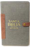 Biblia/RVR1960/Manual/Bitono/Broche/Vintage/Gris-Cafe (Imitación Piel)