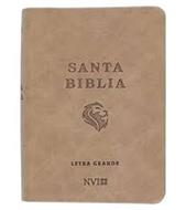 Biblia NVI 020LG/Marron Claro/Letra 8 PT (Imitación piel)