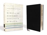 Biblia De Estudio NVI/Teologia Biblica/Piel Elaborada/Negro (Imitación Piel)