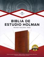 Biblia RVR1960/De Estudio Holman/Cafe/Simil Piel (Imitación piel)