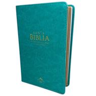 Biblia/RVR1960/Manual 065/LG - 12 Puntos/PJR/Imitacion Piel/Turquesa (Imitación Piel)