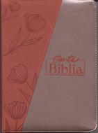 Biblia RVR086cZLGi/ Naranja Champange (Imitación piel)