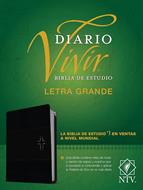 Biblia de Estudio del Diario Vivir/NTV/Letra Grande/Negro (Imitación piel)