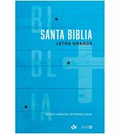 Biblia NVI Manual Letra Grande Rustica Azul (Rústica)