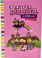 Biblia Mi Gran Viaje RVR60 045 Tapa Dura Rosa
