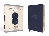 Biblia Bilingue NVI/NIV Azul Marino/ Piel Especial