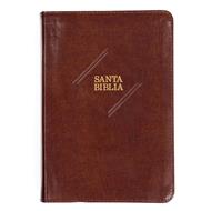 Biblia RVR1960/ Letra Grande 2023/ Cafe Indice Piel Fabricada
