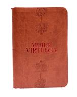 Biblia/ RVR066LGZP JR/ Mujer Virtuosa/ Rojo Canto Plateado (Símil Piel con Zipper) [Biblia]