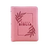 Biblia/ RVR046LGZ PJR/ Rosado Canto Metálico (Símil Piel) [Biblia]
