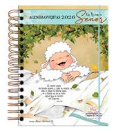 Agenda Ovejitas/ En Ti Confio Señor Verde 2026 (Rústica anillada) [Agenda]