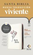 Biblia Compacta NTV/ Beige Flor/ LG Cierre Filamnet (Símil Piel con Zipper) [Biblia]