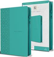 Biblia KJV Holy Bible/ Ingles/ Turquesa Cierre/ Imitación (Símil Piel con Zipper) [Biblia]