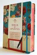 Biblia RVR60 Apuntes/ Azul Celeste Flores TD Canto Pintado (Tapa Dura) [Biblia]