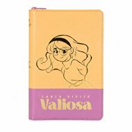Biblia/ RVC066LGTZ/ Durazno Rosado /Valiosa Canto Plateado (Símil Piel con Zipper) [Biblia]