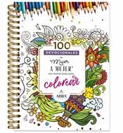 100 Devocionales De Mujer Mujer Para Colorear (Tapa Dura)