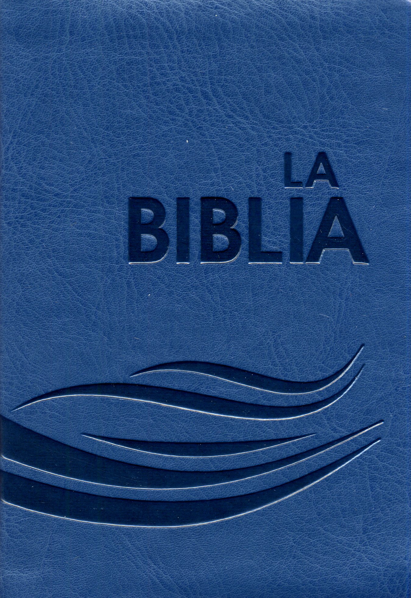 Biblia flexible azul petroleo con cierre