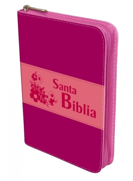 Biblia Manual Troquelada Rosada