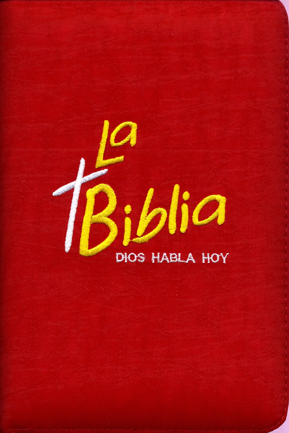 Biblia bordada roja