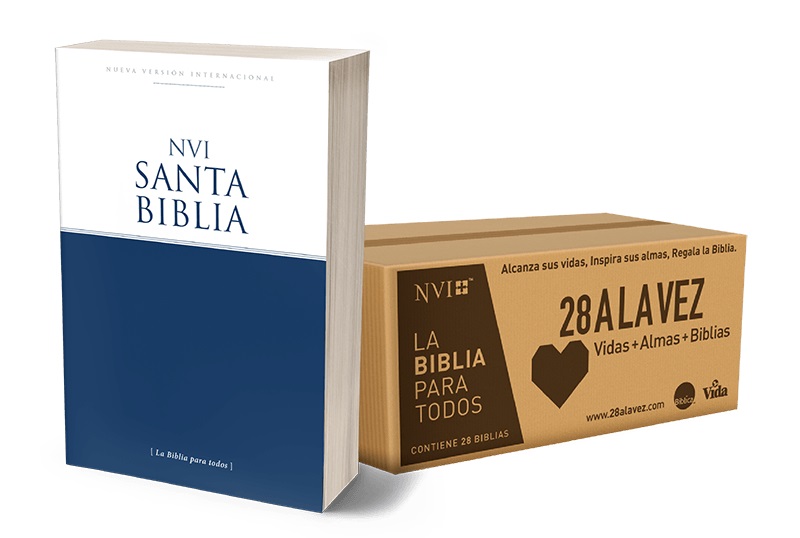 Caja de Biblias misioneras NVI - 28 A la vez