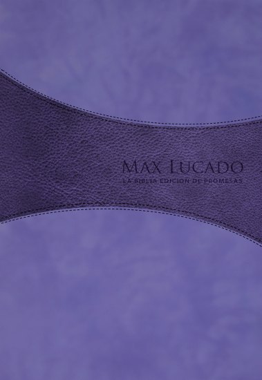 Biblia De Promesas/RVR60/Piel Especial/Lila Purpura/Max Lucado