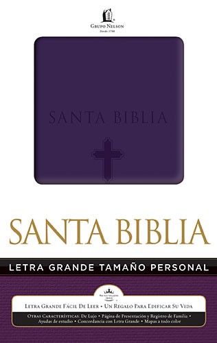 Biblia Letra Grande Tamaño Manual Purpura