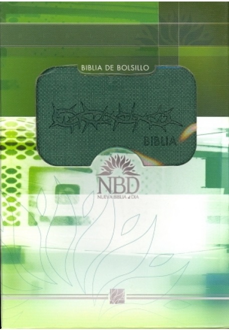 Biblia Bolsillo Compacta Piel Elaborada Verde