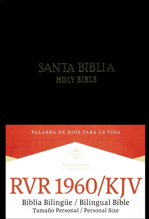 Biblia Bilingue Tamaño Personal Tapa Dura Negra