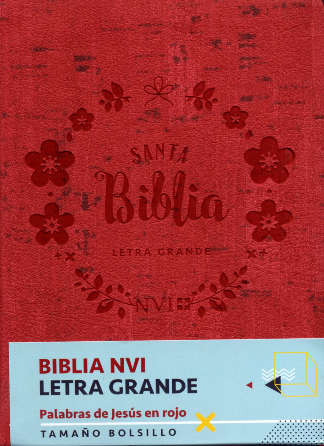 Biblia NVI Bolsillo Letra Grande C Italiano Roja