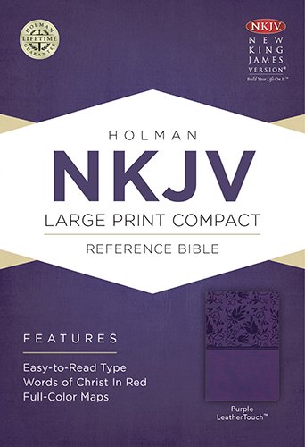 Biblia NKJV Letra Grande Compacta Violeta Ingles