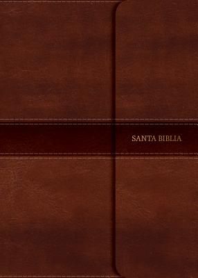 Biblia NVI-Tamaño Manual-Letra Grande-Marron-Solapa Con Iman