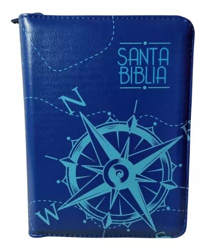 Biblia Tamaño 025 Azul Barco