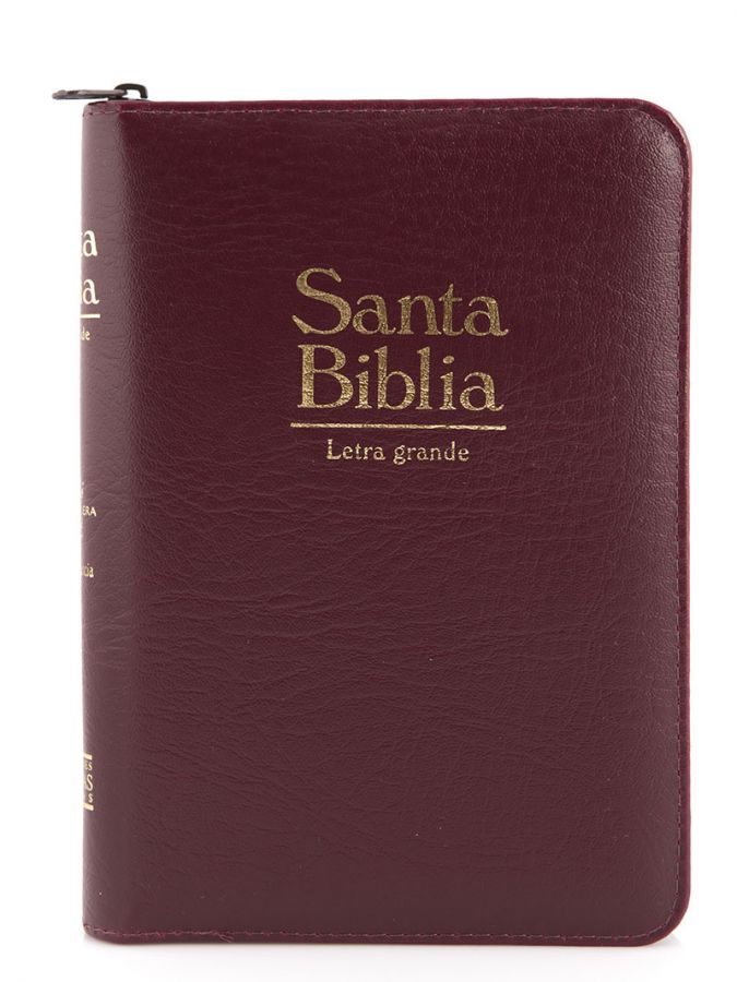 Biblia RVR60 Letra Grande PJR Vinotinto
