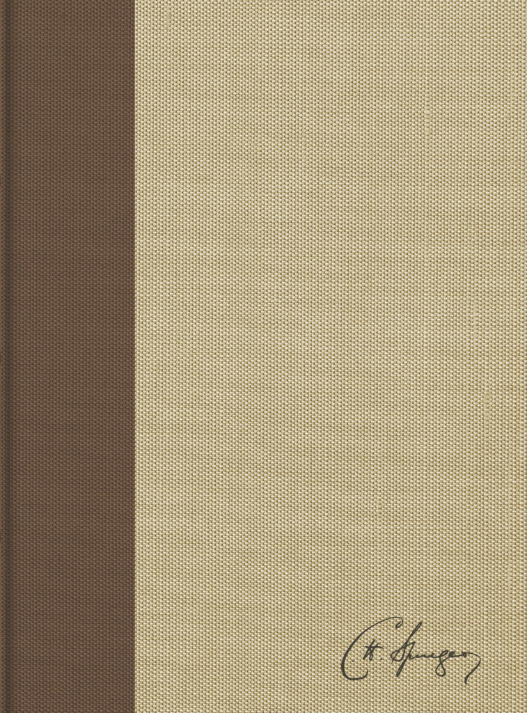 Biblia de Estudio Spurgeon/RVR 1960/Marron Claro-Tela