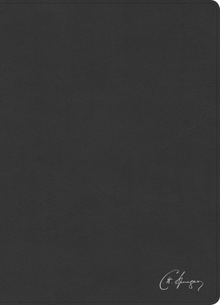Biblia de Estudio Spurgeon/RVR 1960/Negro Piel Genuina Con Indice