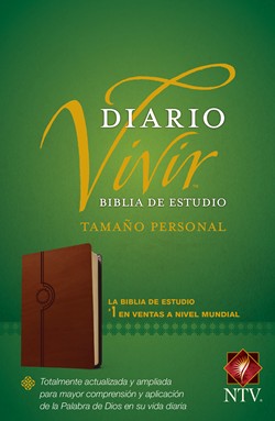 Biblia De Estudio Diario Vivir NTV Tamaño Personal Sentipiel Café Claro