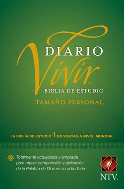 Biblia De Estudio Diario Vivir NTV Tamaño Personal Rustica/Verde