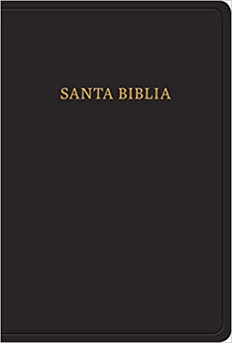 Biblia RVR60/Letra Grande/Manual/Negro/Imitacion Piel