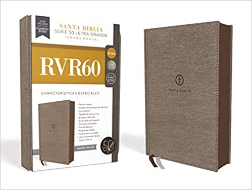 Biblias RVR60/Letra Grande/Serie 50 (10)/Gris Tamaño Manual