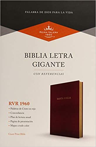 Biblia RVR60/Letra Gigante/Referencias/Vino/Imitacion Piel