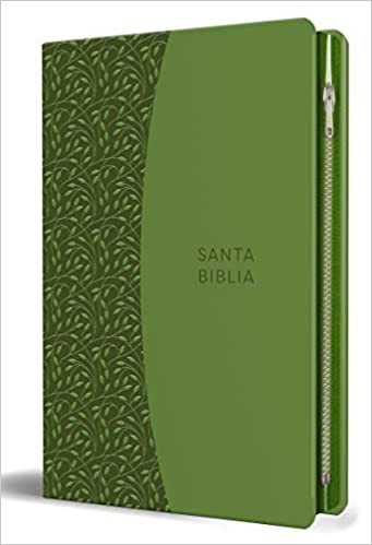 Biblia RVR 1960/Letra Grande/Imitacion Piel Verde/Con Cremallera