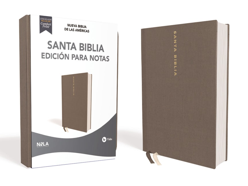 Biblia NBLA/Para Notas/Letra 10/Tapa Dura/Gris