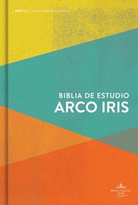 Biblia De Estudio/RVR60/Arcoiris/Multicolor/Tapa Dura/Nueva