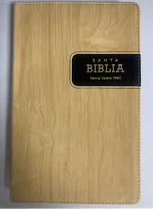 Biblia/RVR1960/Ultrafina/Imitacion/Madera Haya