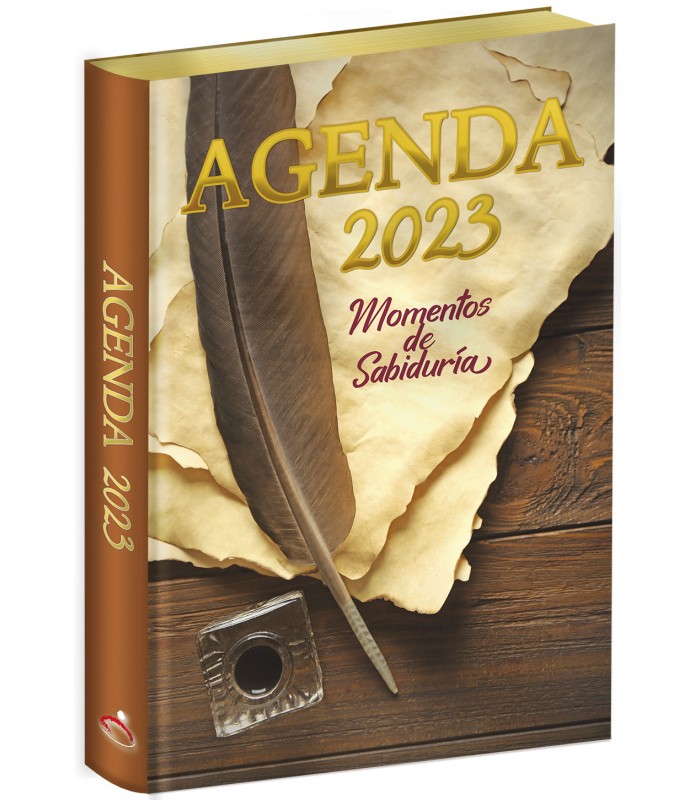 Agenda Momentos De Sabiduria 2023/Tapa Flexible/Pergamino-Pluma-Tinta