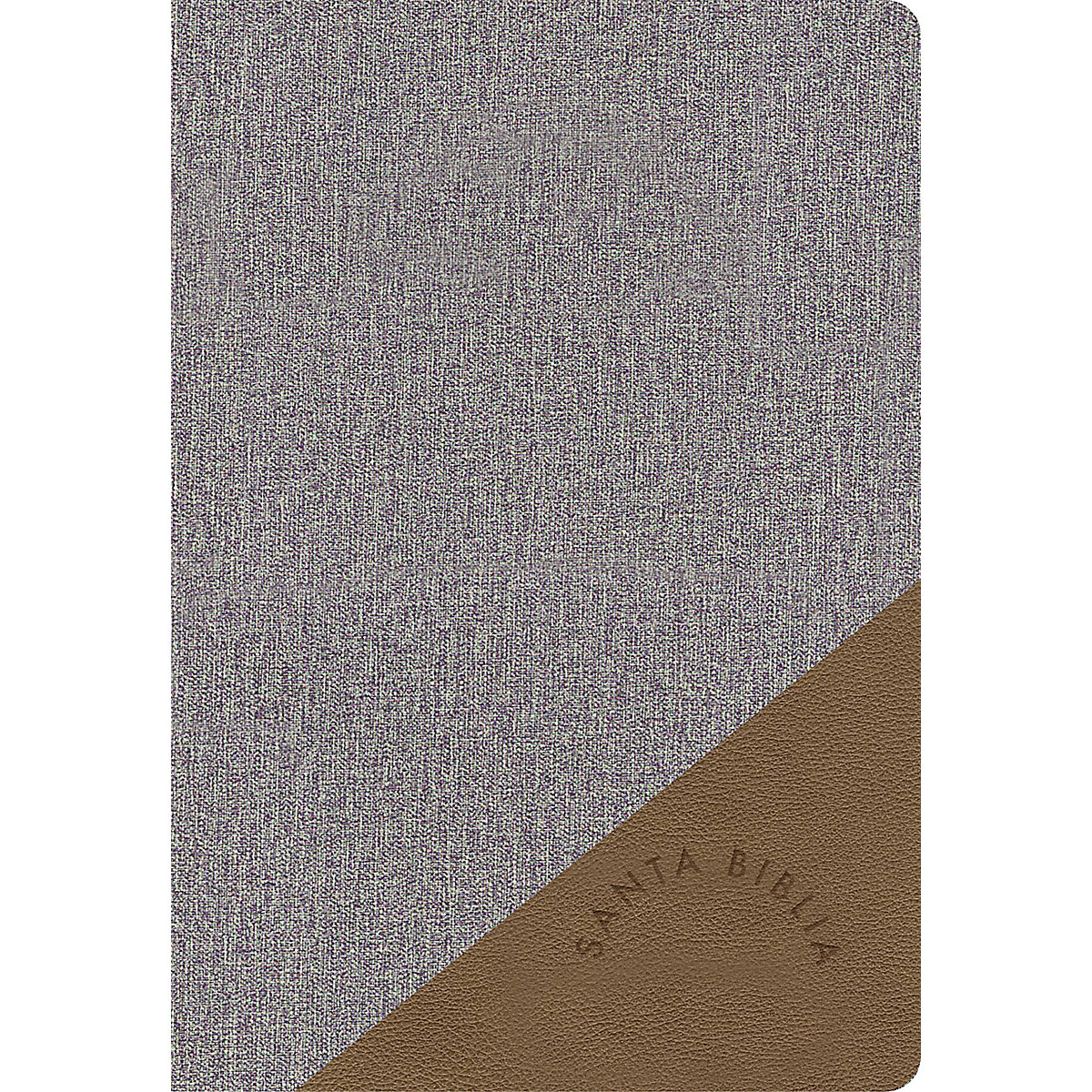 RVR 1960 Biblia Letra Grande Tamaño Manual gris y marrón, símil piel
